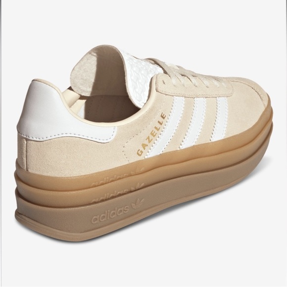 adidas Gazelle Bold J Wonder White / Gum - Picture 3 of 8